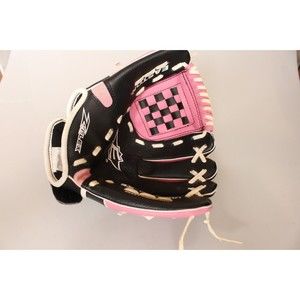 Easton EKP9500- Youth T-Ball/Baseball Glove 9.5” Z-Flex•RHT Black and Pink•